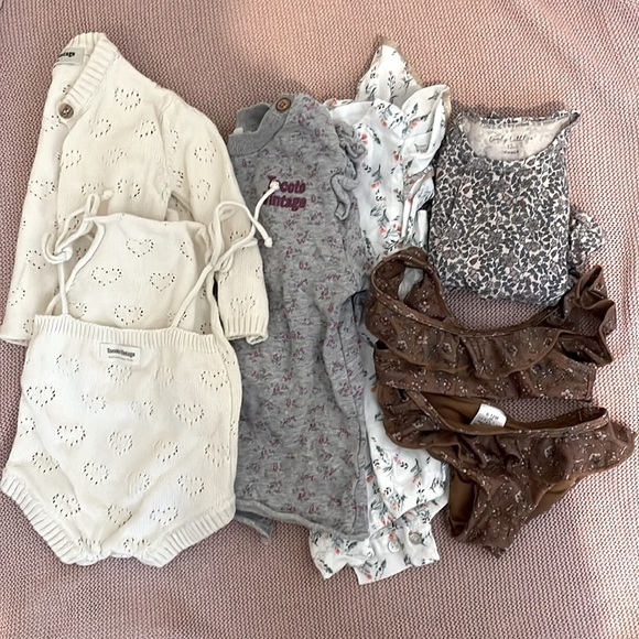 Size 12 Month Baby Bundle: Tocoto Vintage Jamie Kay Cosmosophie +